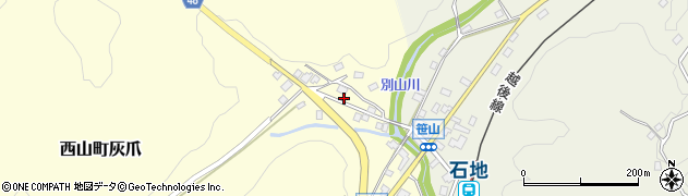 新潟県柏崎市西山町灰爪13周辺の地図