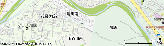福島県会津若松市湯川南6周辺の地図