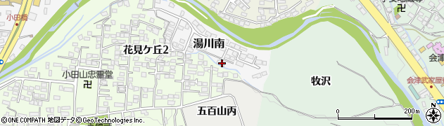 福島県会津若松市湯川南5周辺の地図