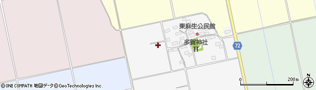 福島県会津若松市北会津町東麻生（宮田）周辺の地図