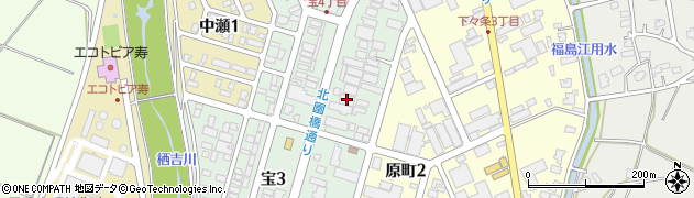 モンファインクリーニング　長岡営業所・宝工場周辺の地図