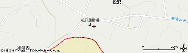 福島県本宮市松沢池平周辺の地図
