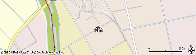 福島県会津若松市北会津町宮袋（村前）周辺の地図