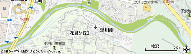 福島県会津若松市湯川南3周辺の地図