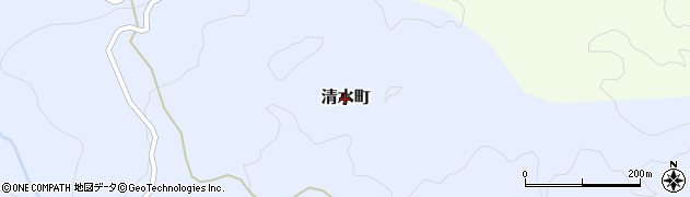 石川県珠洲市清水町周辺の地図