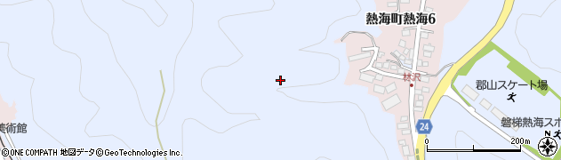 福島県郡山市熱海町高玉（外手林）周辺の地図