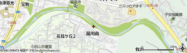 福島県会津若松市湯川南1周辺の地図