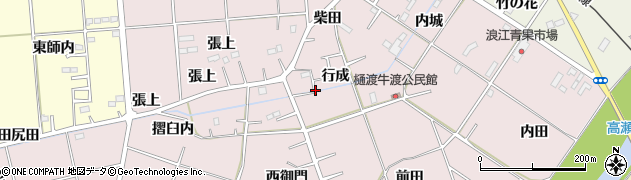 福島県浪江町（双葉郡）樋渡（行成）周辺の地図