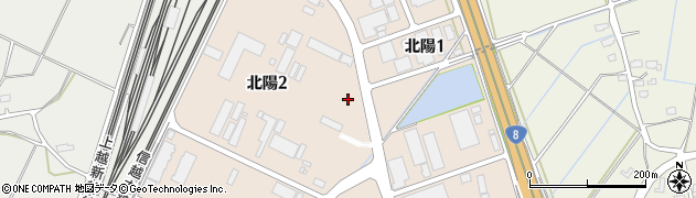新潟県長岡市北陽周辺の地図