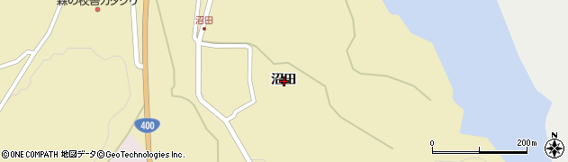 福島県大沼郡三島町西方沼田周辺の地図