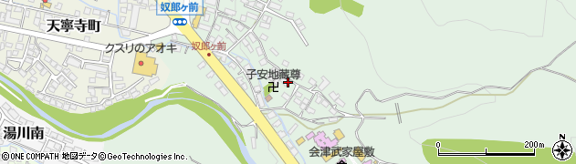 福島県会津若松市東山町大字石山（天寧）周辺の地図