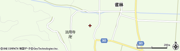福島県会津美里町（大沼郡）雀林（三番山下）周辺の地図