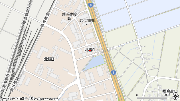 〒940-0871 新潟県長岡市北陽の地図