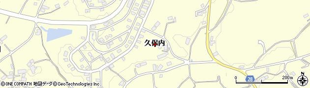 福島県本宮市糠沢久保内周辺の地図