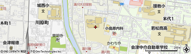 ウエルシア薬局会津若松湯川店周辺の地図