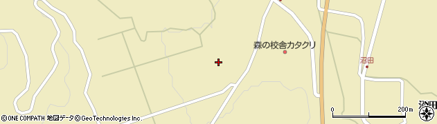 福島県三島町（大沼郡）西方（稲表下）周辺の地図
