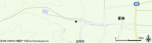 福島県会津美里町（大沼郡）雀林（前坂）周辺の地図