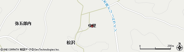 福島県本宮市松沢（中里）周辺の地図