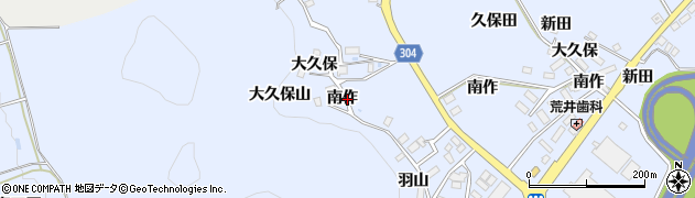 福島県本宮市荒井（南作）周辺の地図