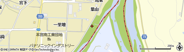 福島県本宮市仁井田（河原）周辺の地図
