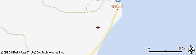 石川県珠洲市三崎町（寺家ホ）周辺の地図