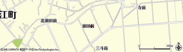福島県浪江町（双葉郡）川添（瀬田前）周辺の地図
