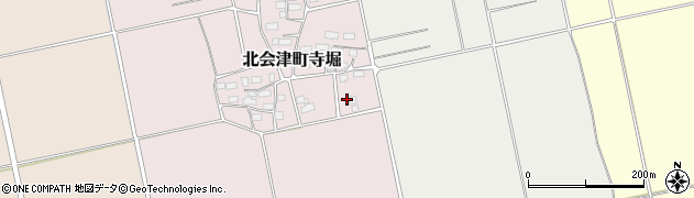 福島県会津若松市北会津町寺堀（四百苅）周辺の地図
