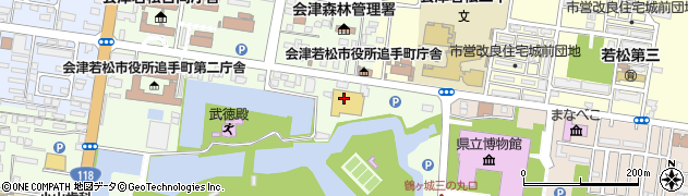 有限会社小池菓子舗　鶴ヶ城会館店周辺の地図