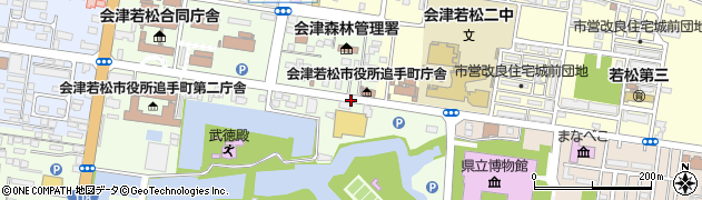 鶴ヶ城会館前周辺の地図