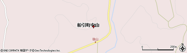 福島県田村市船引町中山周辺の地図