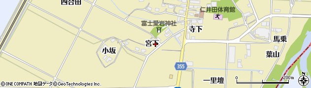 福島県本宮市仁井田宮下61周辺の地図