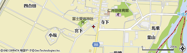 福島県本宮市仁井田（富士内）周辺の地図