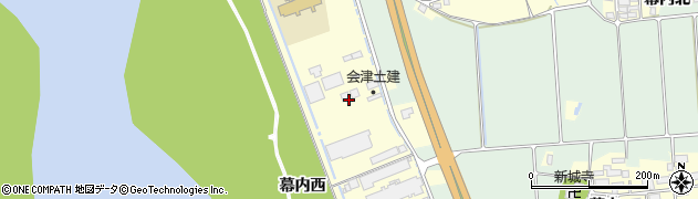 福島県会津若松市神指町大字南四合（幕内西）周辺の地図