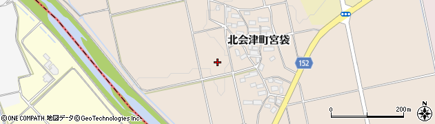 福島県会津若松市北会津町宮袋（舘ノ内）周辺の地図