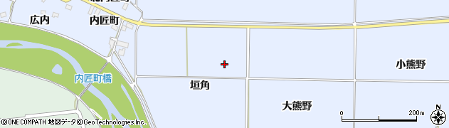 福島県双葉郡浪江町北幾世橋垣角周辺の地図