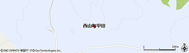 新潟県柏崎市西山町甲田周辺の地図