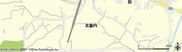 福島県本宮市糠沢（北箕内）周辺の地図