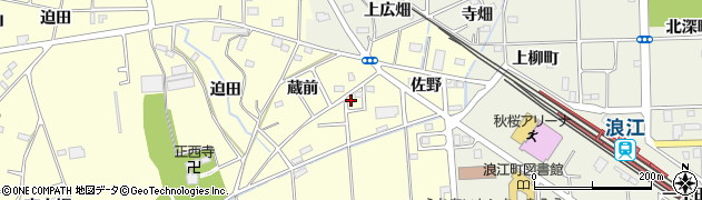 福島県浪江町（双葉郡）川添（佐野）周辺の地図