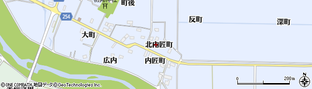 福島県浪江町（双葉郡）北幾世橋（北内匠町）周辺の地図