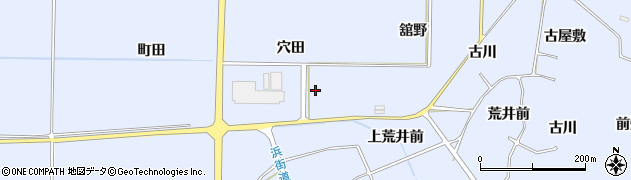 福島県浪江町（双葉郡）棚塩（穴田）周辺の地図