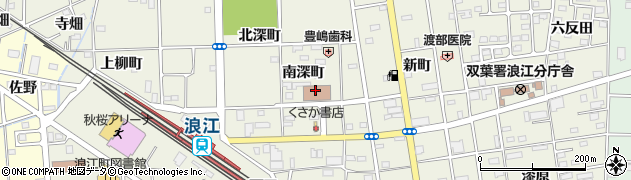 浪江郵便局配達周辺の地図