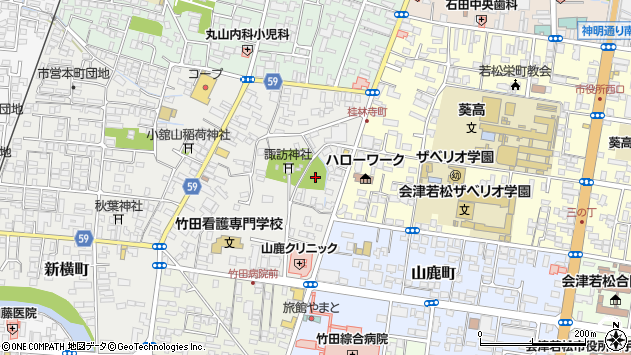 〒965-0862 福島県会津若松市本町の地図