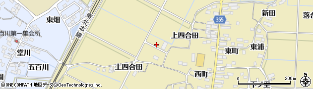 福島県本宮市仁井田（四合田）周辺の地図