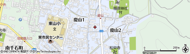 福島県会津若松市慶山周辺の地図