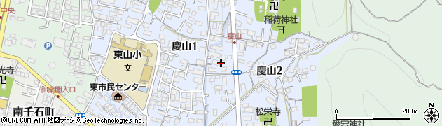 福島県会津若松市慶山周辺の地図