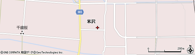 福島県会津美里町（大沼郡）米田（沢北乙）周辺の地図
