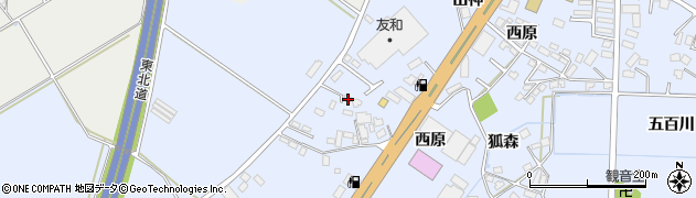 福島県本宮市荒井山神57周辺の地図