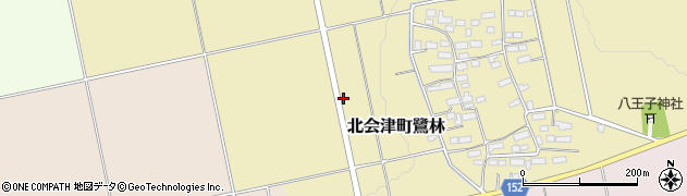 福島県会津若松市北会津町鷺林（経塚）周辺の地図