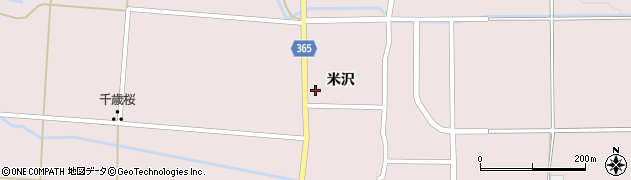 福島県会津美里町（大沼郡）米田（米沢）周辺の地図