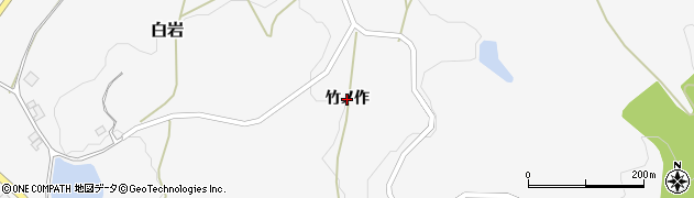 福島県本宮市白岩（竹ノ作）周辺の地図